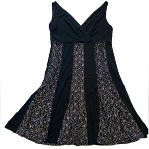 Glamour Black & Glitter Design Dress Size 14